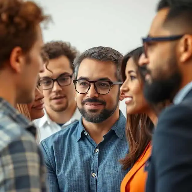 PQE consulting team having group discussion