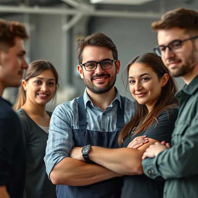 project engineering consultants standing next to each other