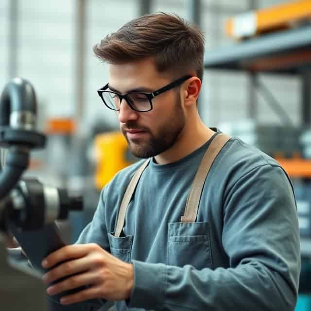 warranty management solutions expert in a workshop