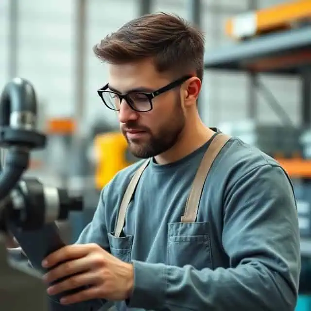 warranty management solutions expert in a workshop