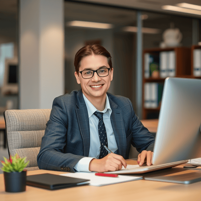 interim roles manager smiling