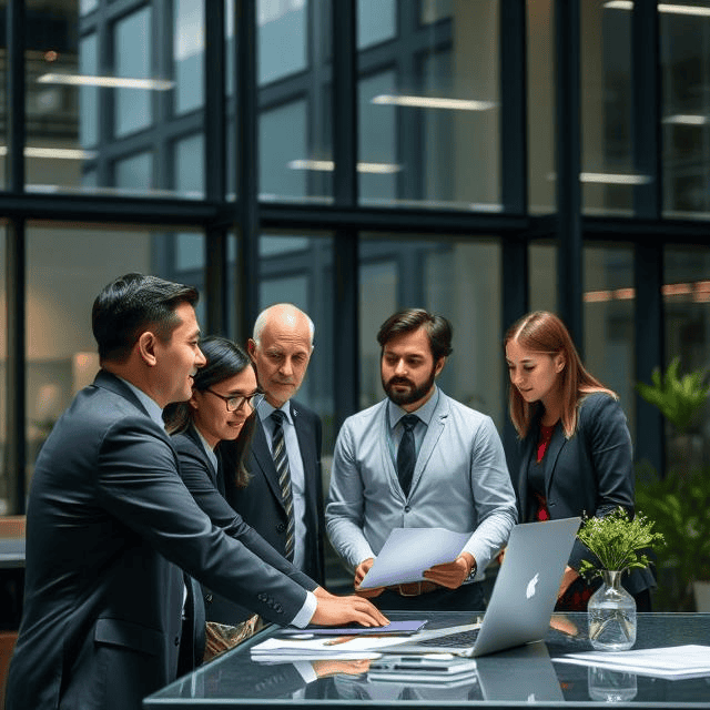 interim general manager having discussion over reports