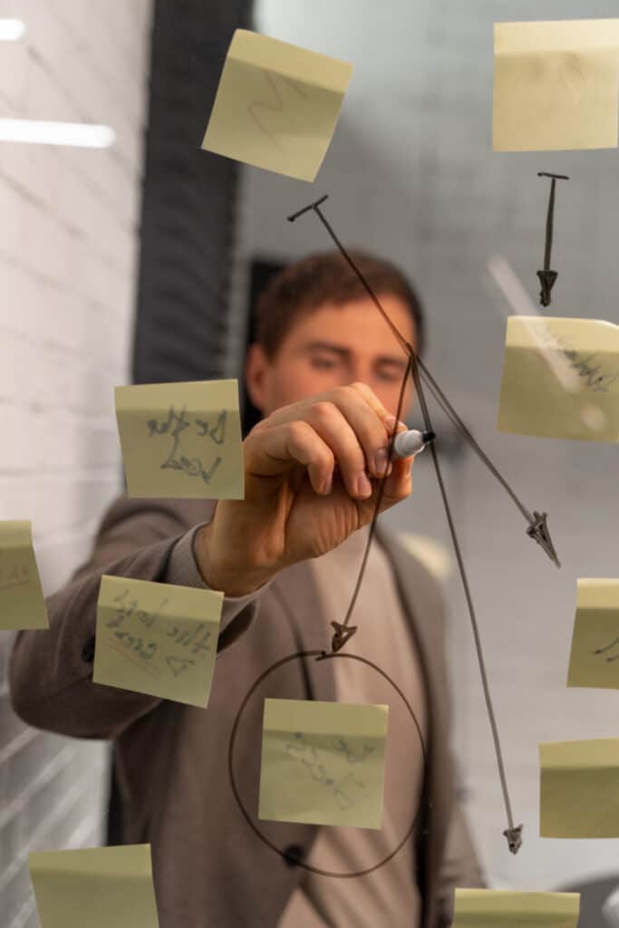 Business owner working on their strategy