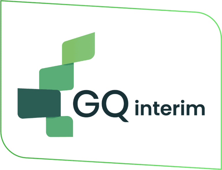 GQ Interim Solutions logo, focusing on staffing and interim management services.